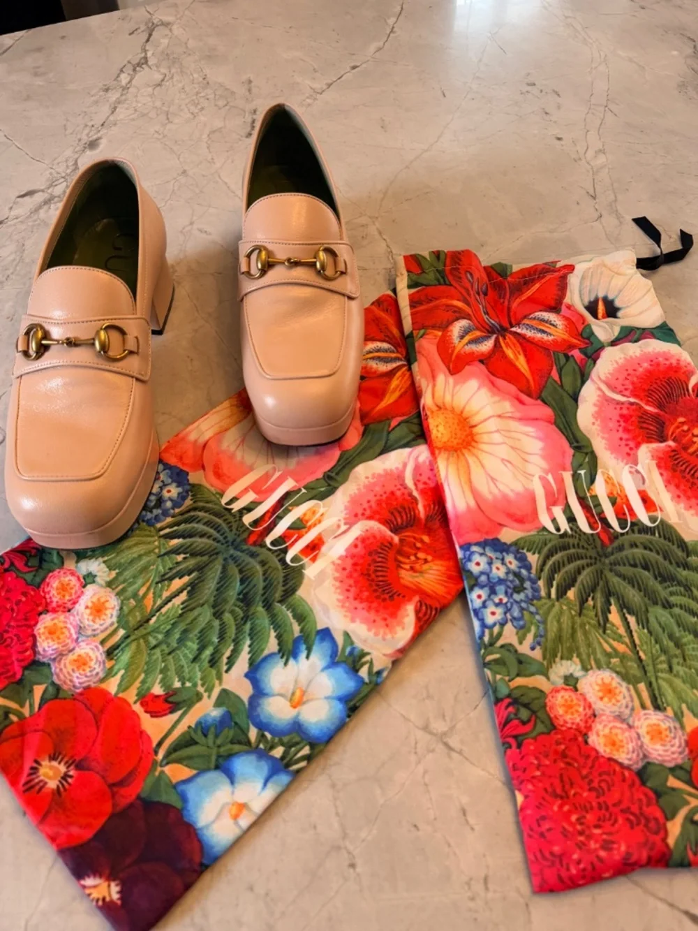 Gucci Horsebit Leather Platform Loafers - Picture 2 of 15